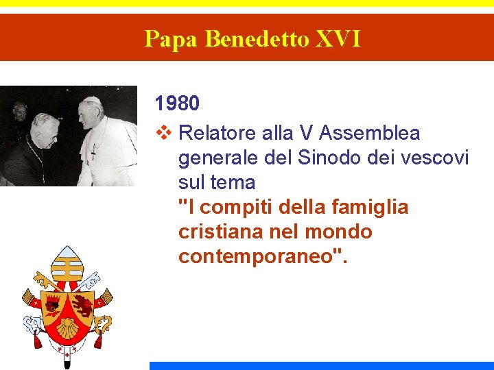 Papa Benedetto XVI 1980 v Relatore alla V Assemblea generale del Sinodo dei vescovi