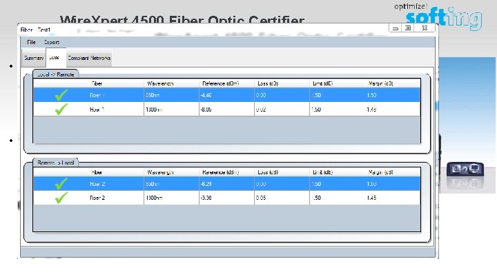 Wire. Xpert 4500 Fiber Optic Certifier • Supports Fiber Types (head options): • Multimode