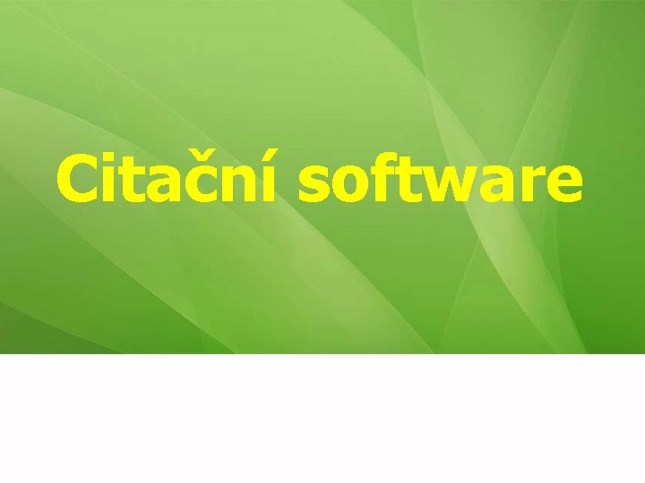 Citační software 