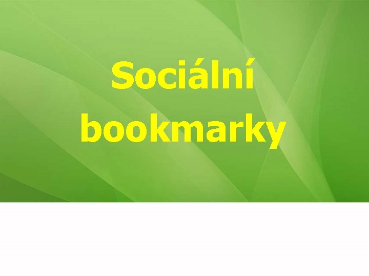 Sociální bookmarky 