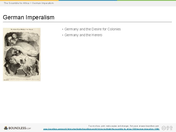 The Scramble for Africa > German Imperalism • Germany and the Desire for Colonies