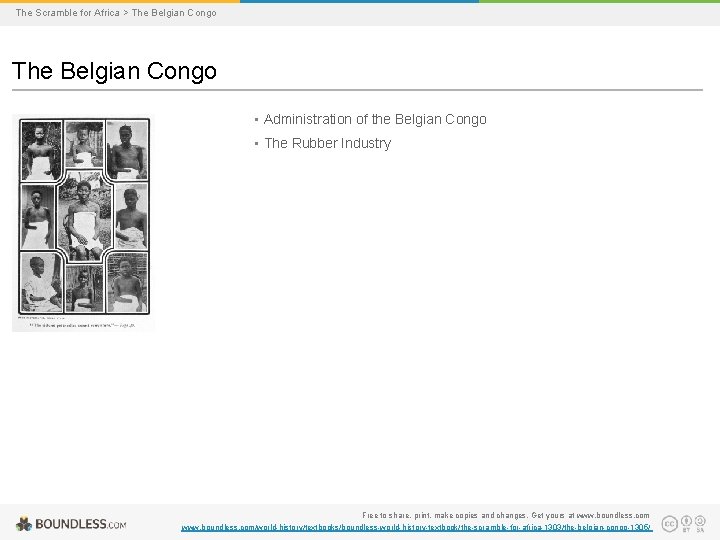 The Scramble for Africa > The Belgian Congo • Administration of the Belgian Congo