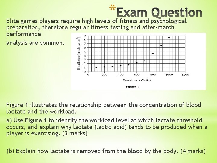 * Elite games players require high levels of fitness and psychological preparation, therefore regular