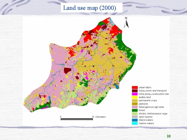Land use map (2000) 10 