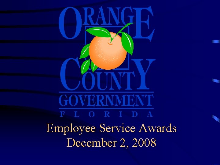 Employee Service Awards December 2, 2008 