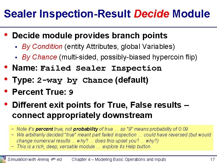 Modeling Basic Operations and Inputs Chapter 4 Last