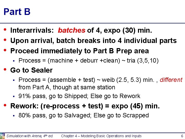 Modeling Basic Operations and Inputs Chapter 4 Last