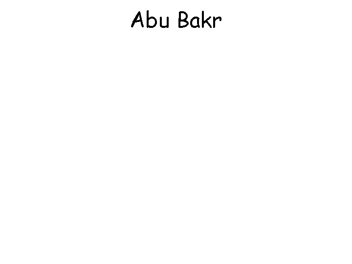 Abu Bakr 