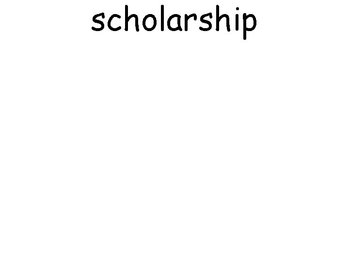 scholarship 