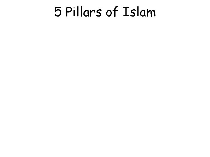 5 Pillars of Islam 