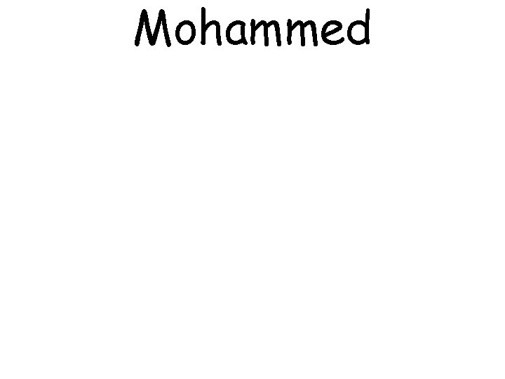 Mohammed 