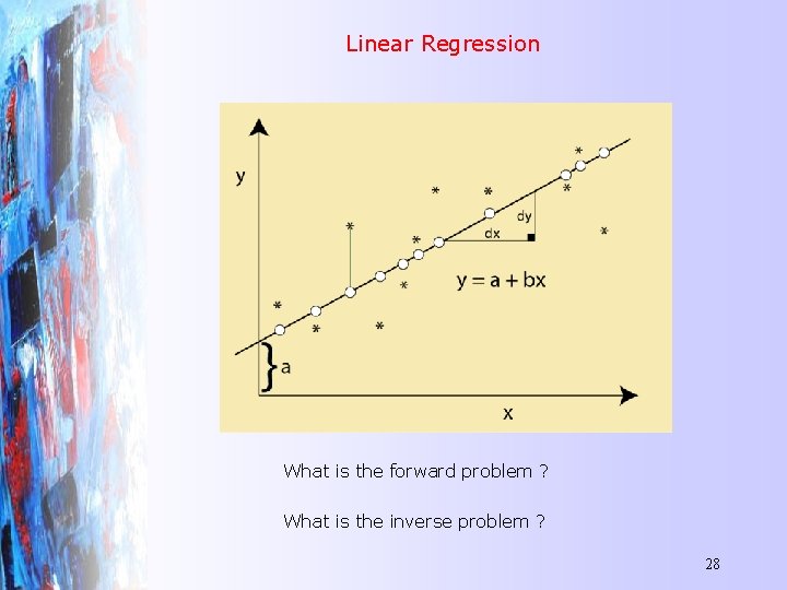 Linear Regression What is the forward problem ? What is the inverse problem ?