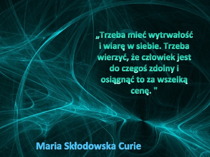 Maria Skłodowska Curie 