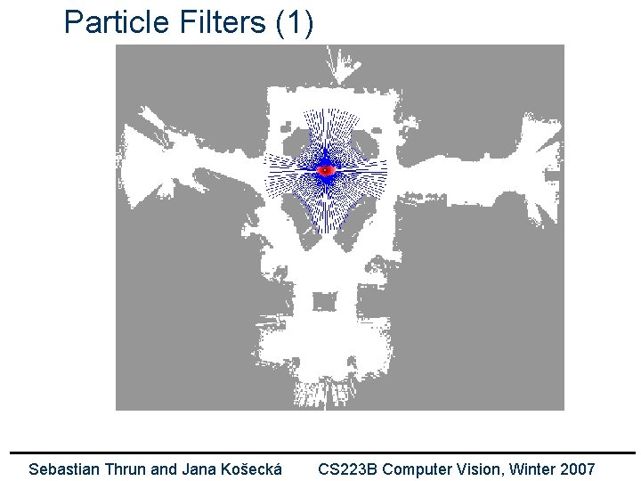 Particle Filters (1) Sebastian Thrun and Jana Košecká CS 223 B Computer Vision, Winter