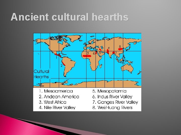 Ancient cultural hearths 