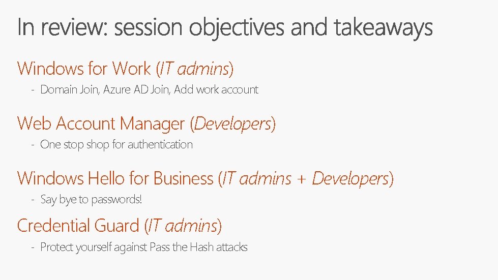 Windows for Work (IT admins) - Domain Join, Azure AD Join, Add work account