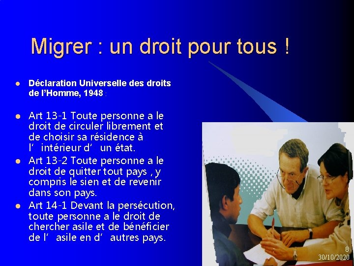 Migrer : un droit pour tous ! l l Déclaration Universelle des droits de