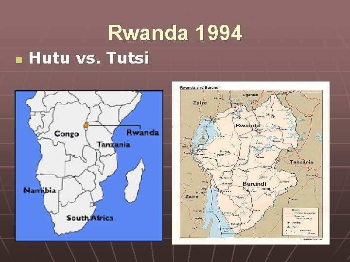 Rwanda 1994 n Hutu vs. Tutsi 