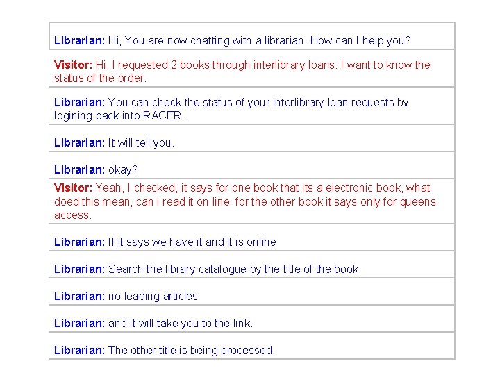 Librarian: Hi, You are now chatting with a librarian. How can I help you?