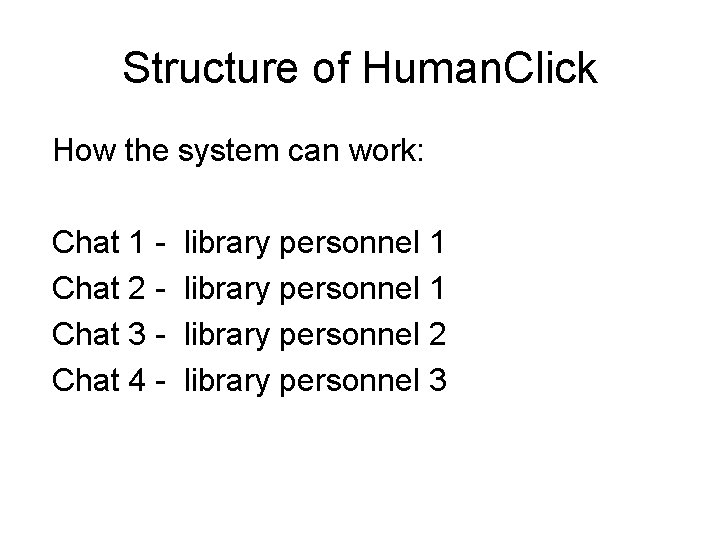 Structure of Human. Click How the system can work: Chat 1 Chat 2 Chat