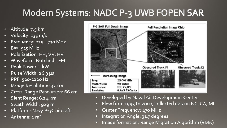  • • • • Altitude: 7. 5 km Velocity: 135 m/s Frequency: 215