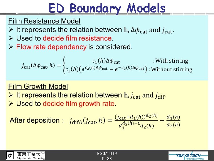 ED Boundary Models ICCM 2019 P. 36 