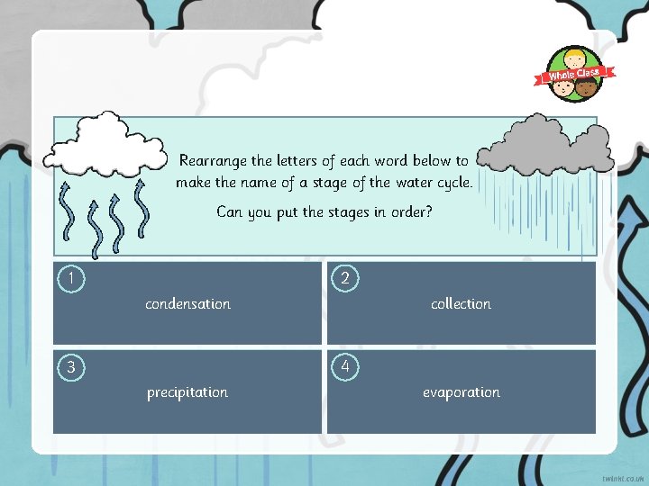 Rearrange the letters of each word below to make the name of a stage