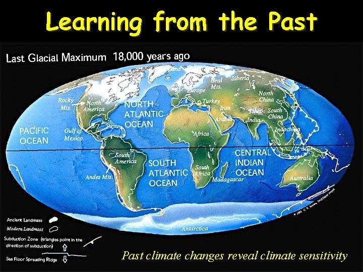 Learning from the Past climate changes reveal climate sensitivity 