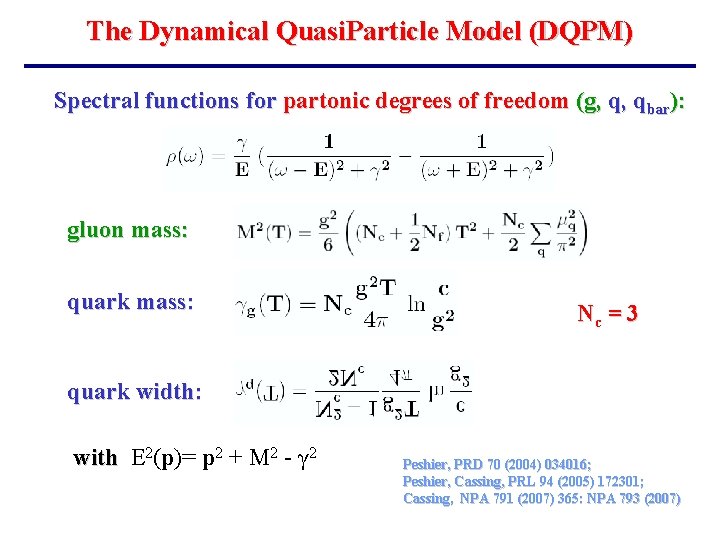 The Dynamical Quasi. Particle Model (DQPM) Spectral functions for partonic degrees of freedom (g,