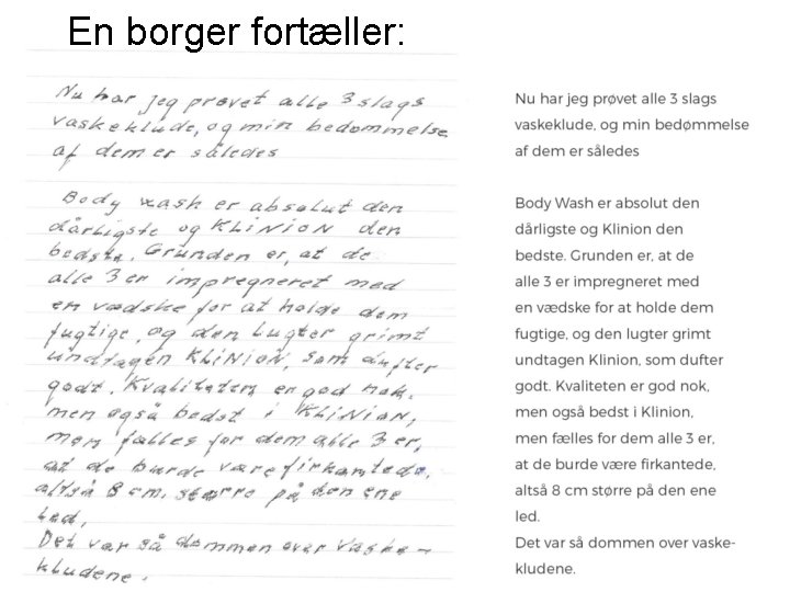 En borger fortæller: 