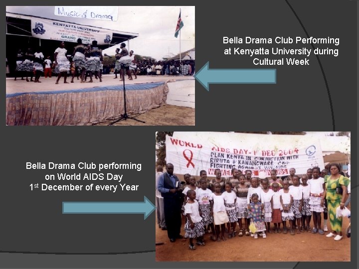 Bella Drama Club Performing at Kenyatta University during Cultural Week Bella Drama Club performing