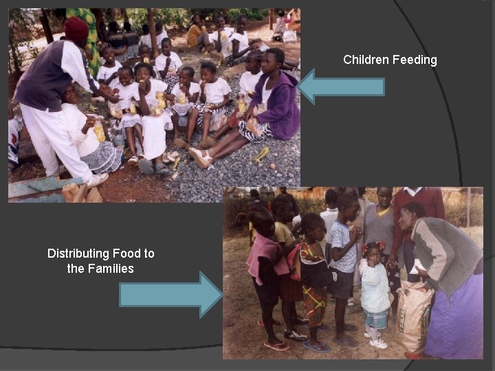 Children Feeding Distributing Food to the Families 