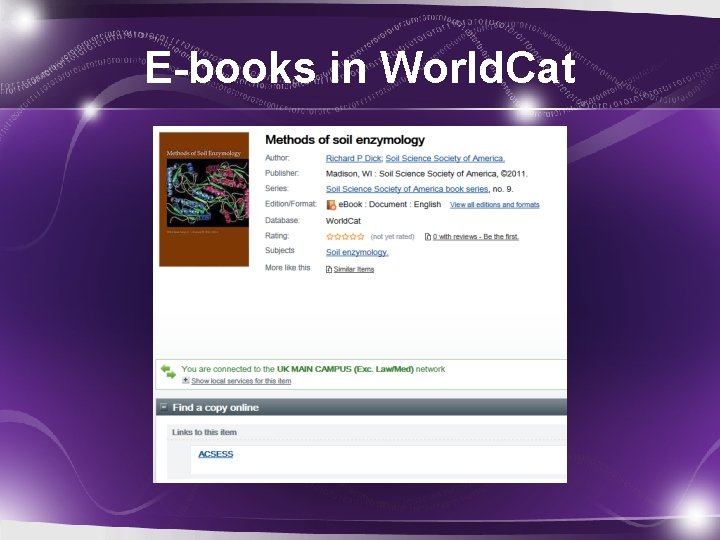 E-books in World. Cat 