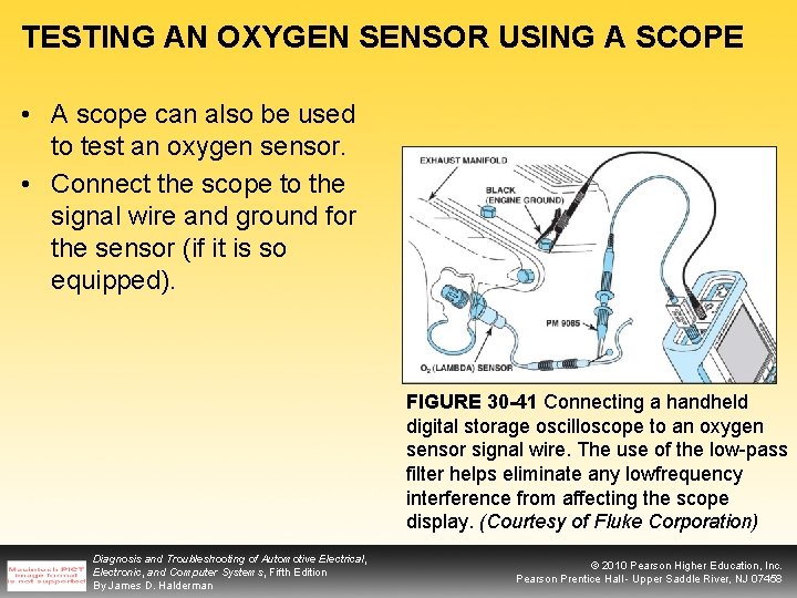 TESTING AN OXYGEN SENSOR USING A SCOPE • A scope can also be used