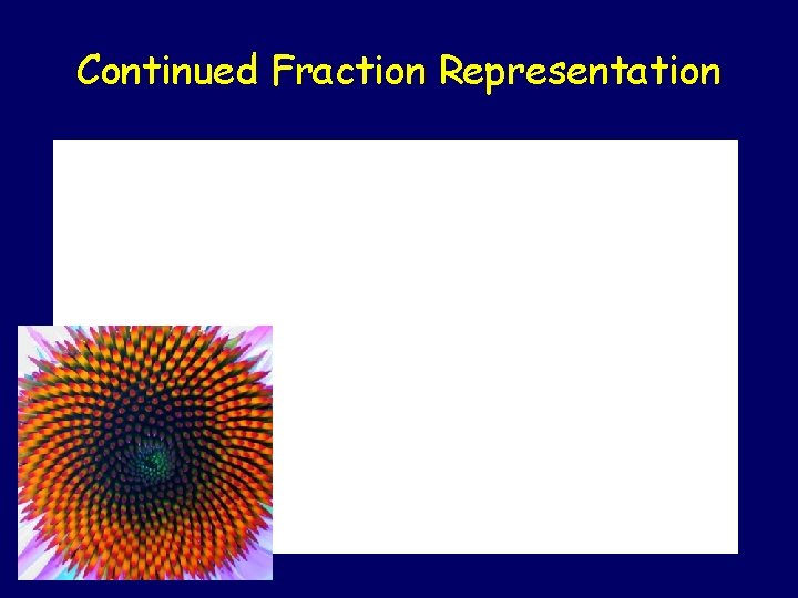 Continued Fraction Representation 