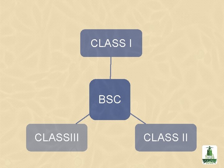 CLASS I BSC CLASSIII CLASS II 