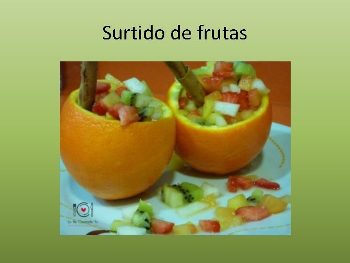 Surtido de frutas 