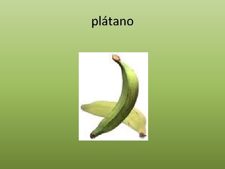 plátano 