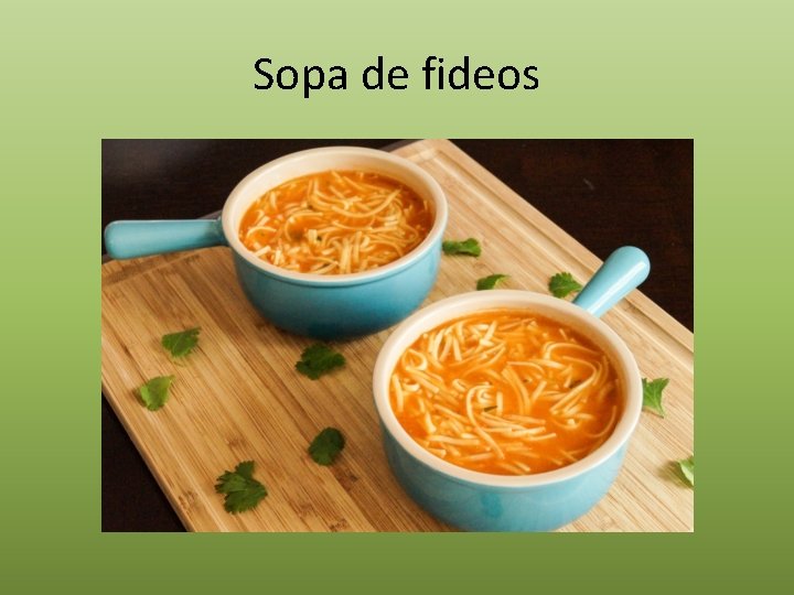 Sopa de fideos 