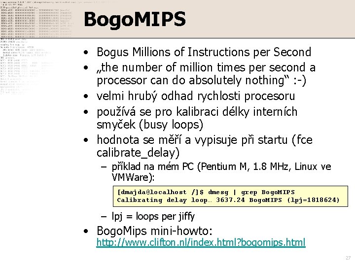 Bogo. MIPS • Bogus Millions of Instructions per Second • „the number of million