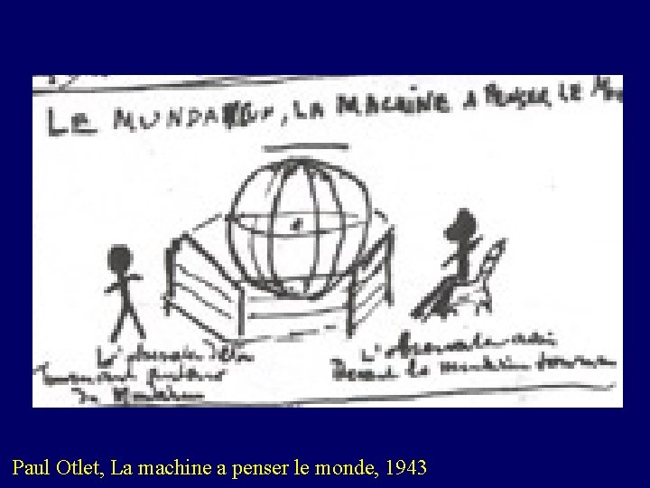 Paul Otlet, La machine a penser le monde, 1943 