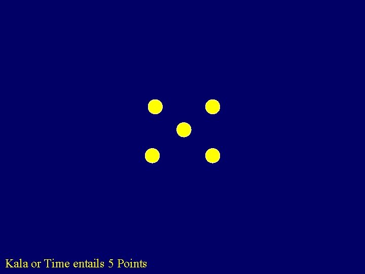 Kala or Time entails 5 Points 