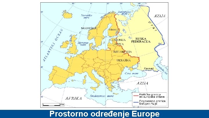 Prostorno određenje Europe 