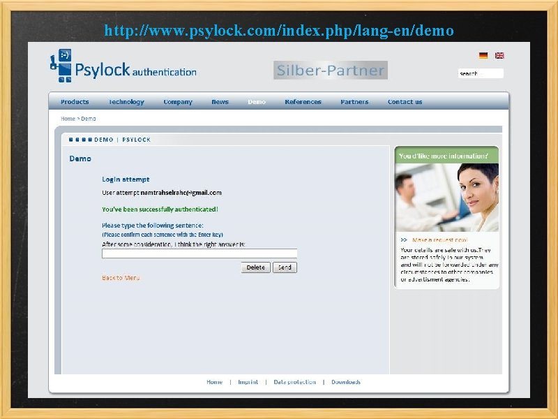 http: //www. psylock. com/index. php/lang-en/demo 