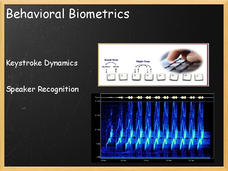 Behavioral Biometrics Keystroke Dynamics Speaker Recognition 