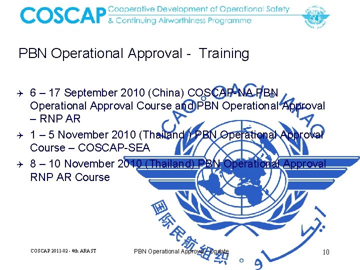 PBN Operational Approval - Training Q Q Q 6 – 17 September 2010 (China)