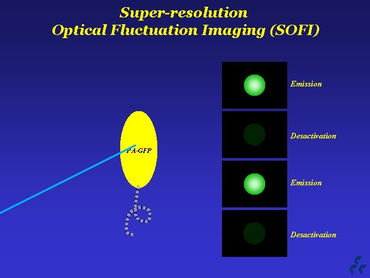 Super-resolution Optical Fluctuation Imaging (SOFI) Emission Desactivation PA-GFP Emission Desactivation 