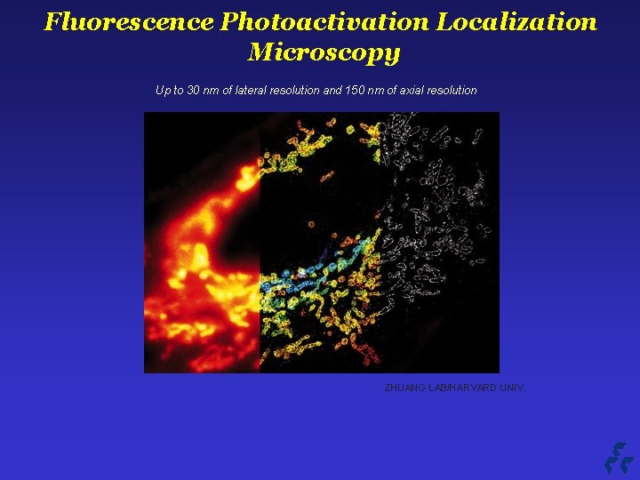 Fluorescence Photoactivation Localization Microscopy Up to 30 nm of lateral resolution and 150 nm