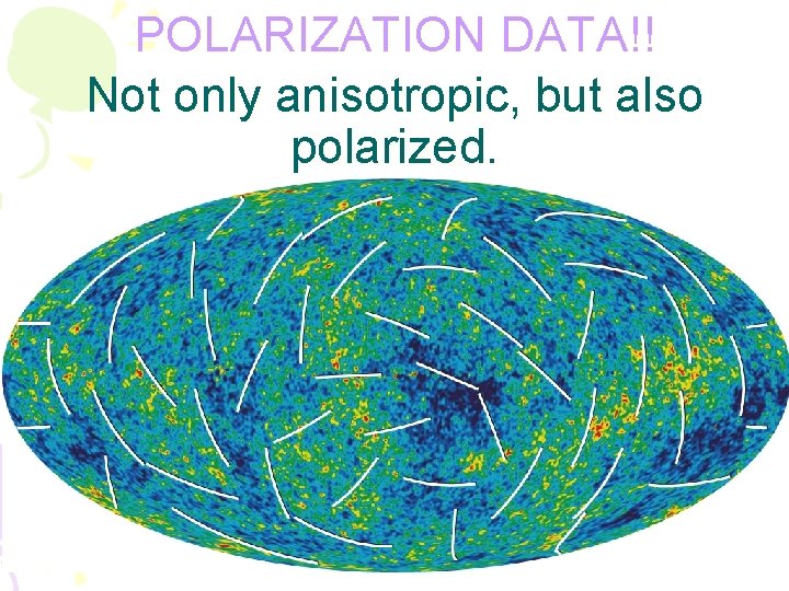 POLARIZATION DATA!! Not only anisotropic, but also polarized. POLARIZATION DATA!! Not only anisotropic, but also polarized.