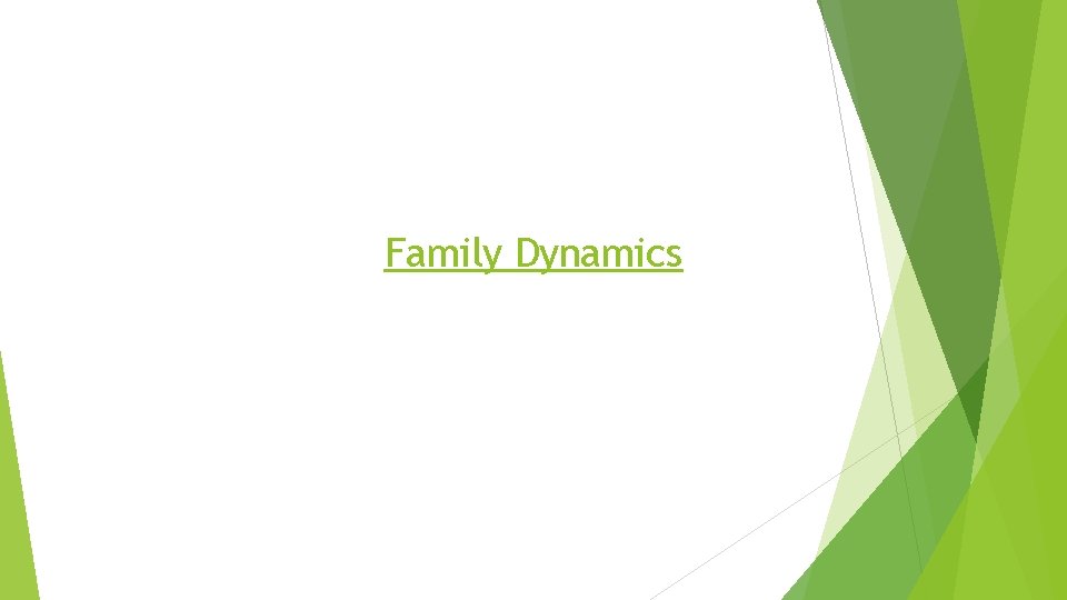 Family Dynamics 